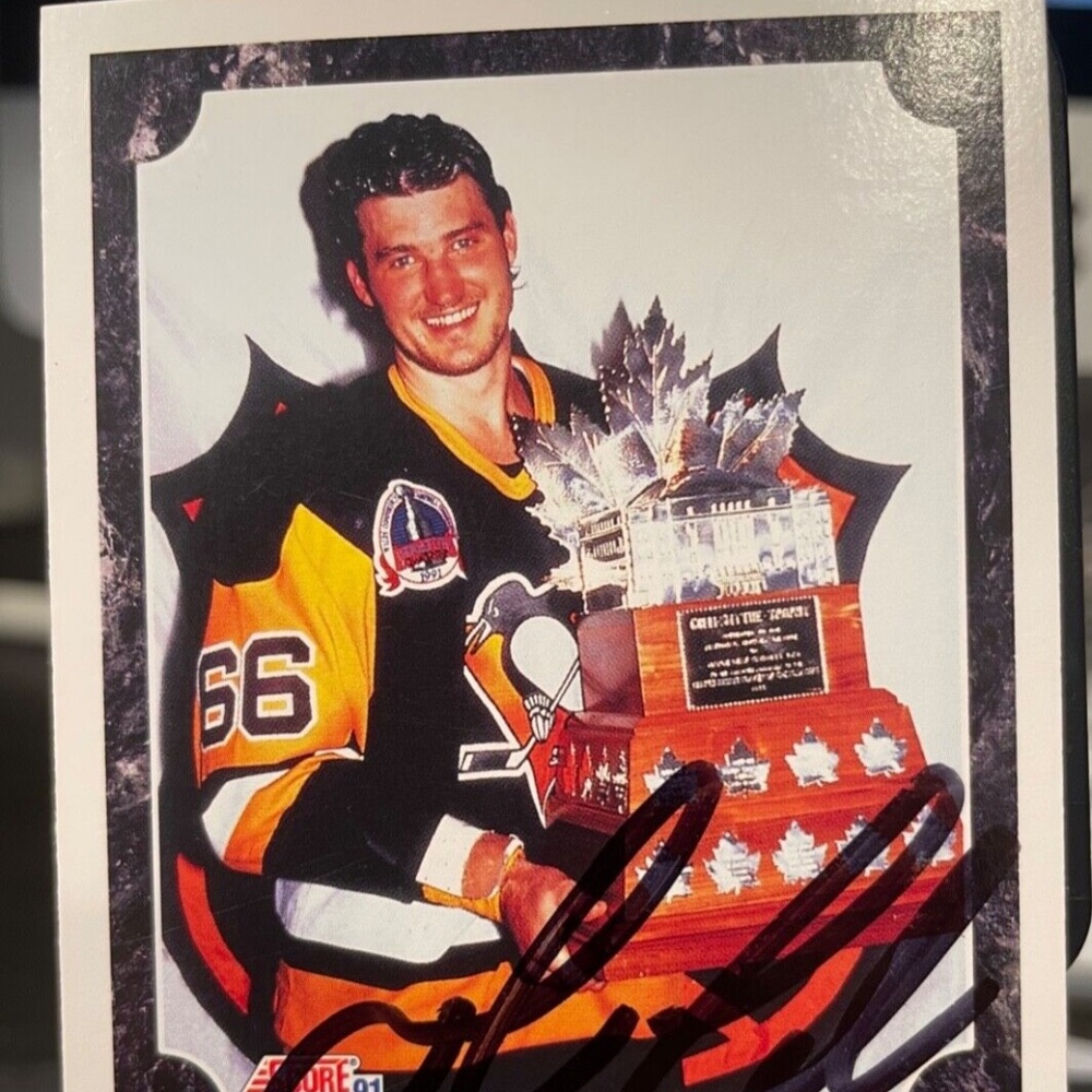 Mario Lemeux Conn Smythe Trophy Card
